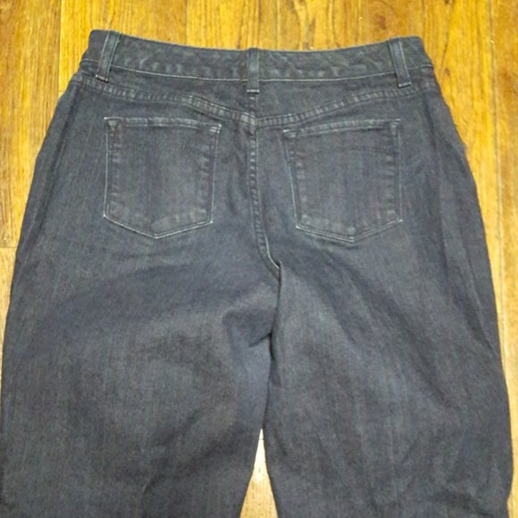 LL BEAN Favorite Fit Womens Sz 6 Dark Wash Curvy Jeans Blue Denim EUC - Picture 2 of 7